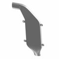 Matte black plastic rear HVAC duct with curved, elongated shape and three mounting tabs.