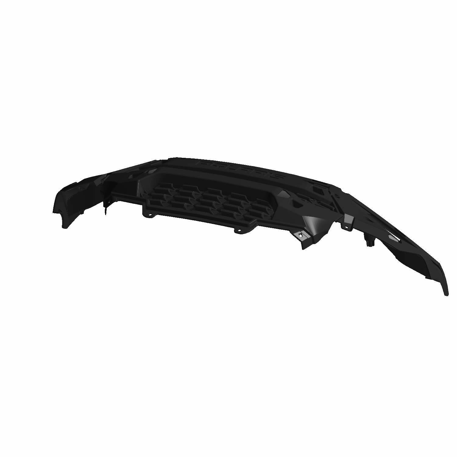 Matte black molded plastic front fascia with vented grille opening and angular design for Polaris Ranger 150 EFI models.