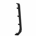 Black plastic left box trim panel with mounting tabs for Polaris Ranger UTV.