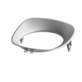 Matte silver plastic headlight bezel with smooth rounded edges and mounting tabs.