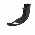 Navy blue curved outer lower fairing for motorcycle with smooth matte finish and mounting points.