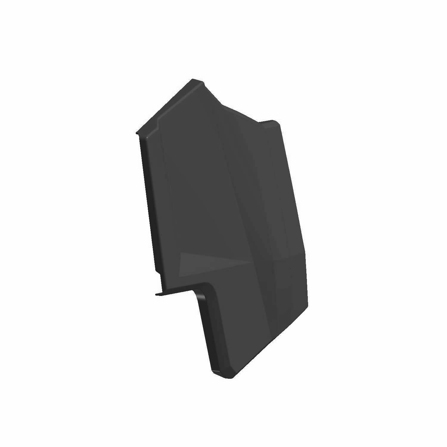 Matte black rear outer door panel with angular molded design for Polaris UTV.