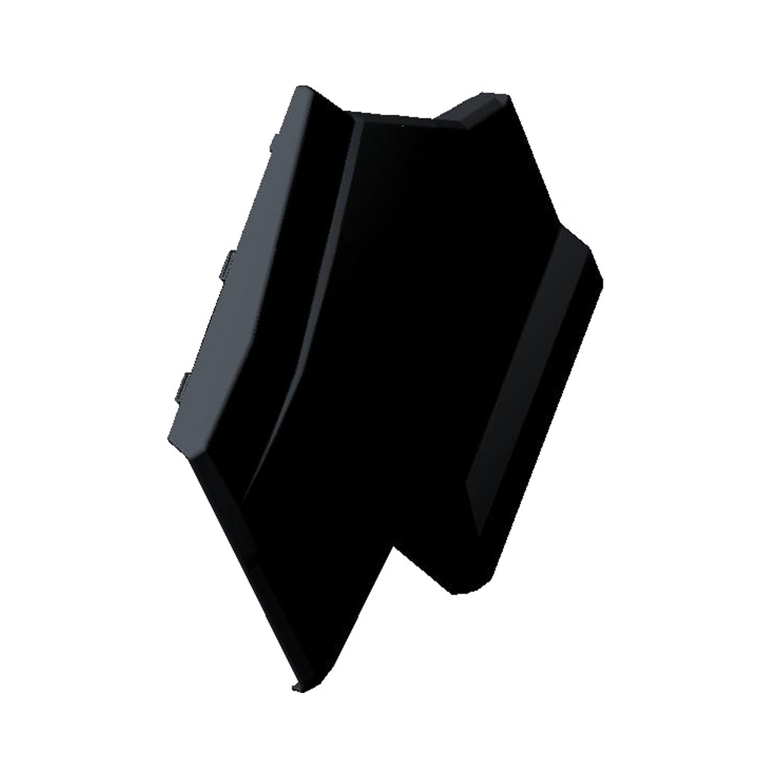 Matte tan rear outer door panel for Polaris UTV with angular, molded plastic design, right side view.