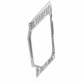 Black inner upper door panel with textured surface and angular frame design for Polaris UTV.