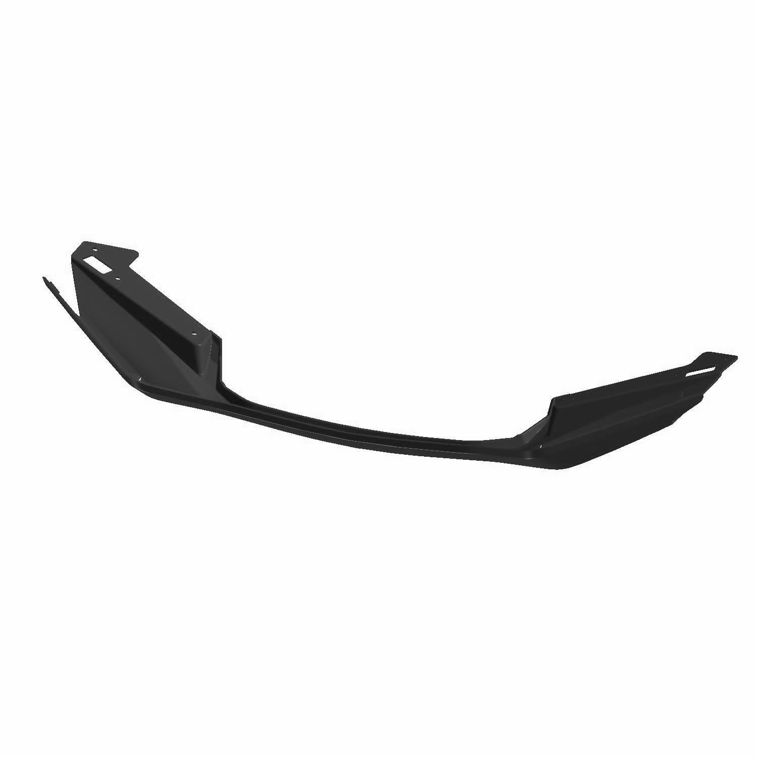 Black rear fascia accent panel with angular design, molded from durable plastic for Polaris UTVs.