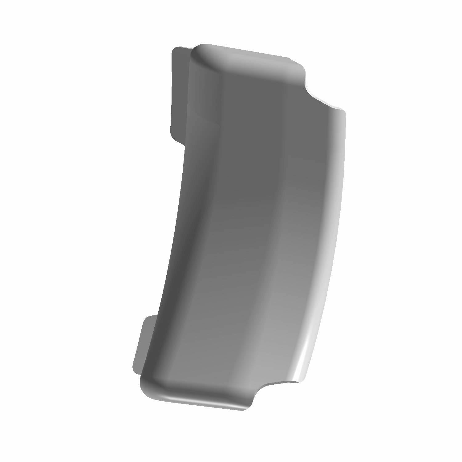 Black molded plastic right-side cover with contoured edges for Polaris Ranger.
