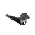 Matte black plastic right front flare fender with angular design for Polaris UTV models.
