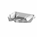 Gloss black rear bumper with angular design and mounting points for Polaris off-road vehicle.
