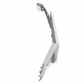 Glossy black angular rear fender flare with mounting points for Polaris UTV right side.