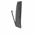 Matte black angular front left door panel with integrated mounting tabs for Polaris UTV.