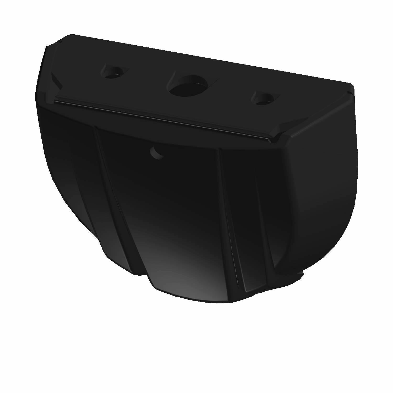Black durable V2V antenna bracket with multiple mounting holes, designed for Polaris vehicles.