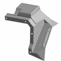 Black angular footrest panel with textured grip ridges and mounting holes for Polaris UTV.