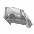 Gloss black center hood panel for Polaris RZR with angular design and mounting points.