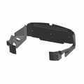 Gloss black curved radiator shroud with mounting points for Polaris RZR XP 1000 models.
