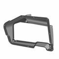 Black plastic front upper storage dash panel with angled design and mounting holes for Polaris UTV.