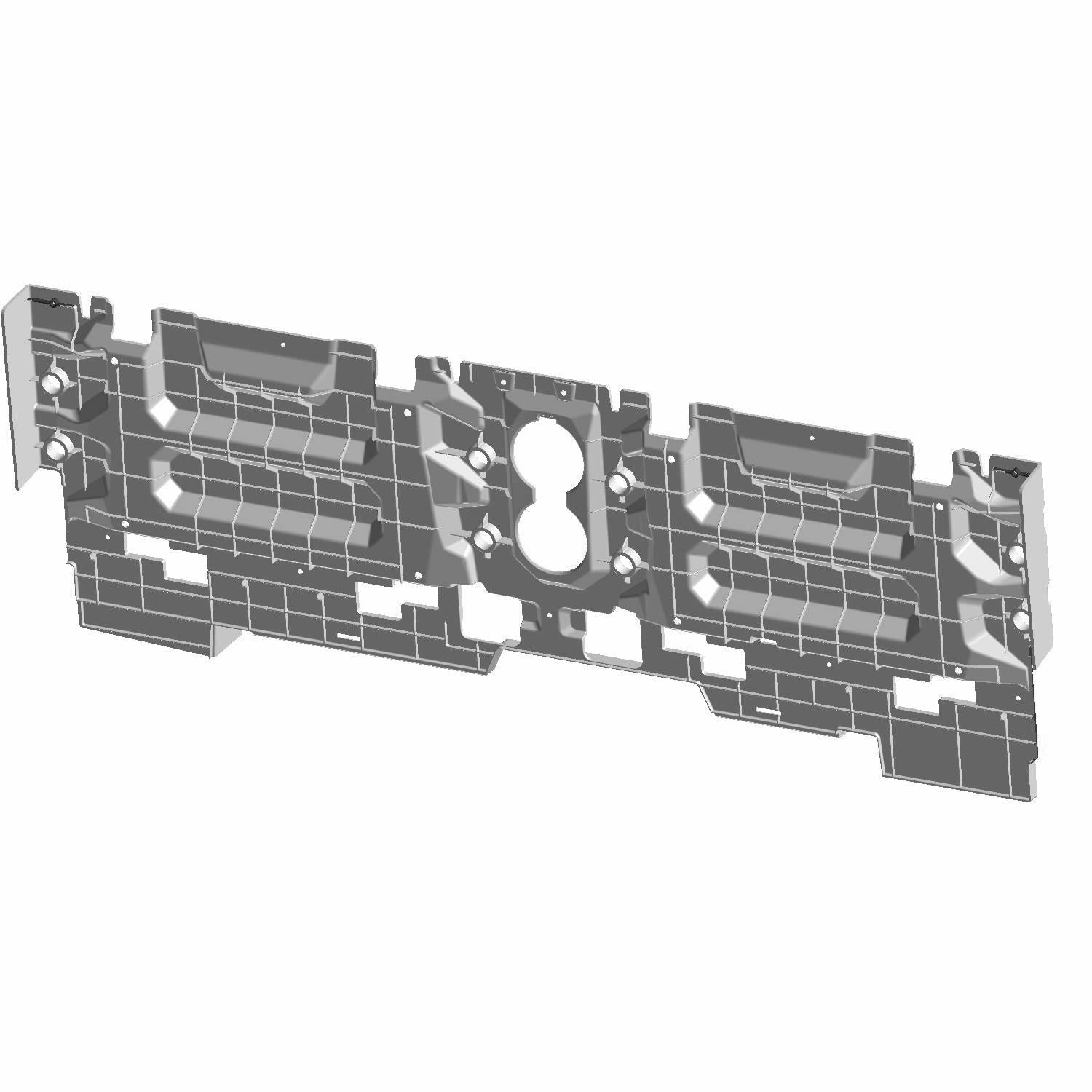 Rear Underseat Panel Black by Polaris