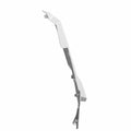 White painted rear outer fender panel for Polaris RZR with sleek angular design and mounting points.