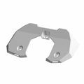 Silver-gray plastic rear gauge bezel with angular design and two mounting holes.