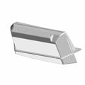 Black angled lower storage bin with mounting brackets, designed for Polaris UTVs.