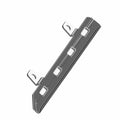 Black plastic dash panel accent with mounting clips for Polaris UTV, right side.