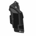 Right-side black plastic fender flare with angular design for Polaris UTV models.