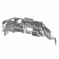 Black molded plastic under hood liner with multiple cutouts and attachment points for Polaris UTV models.