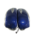 Saddlebag Bin, Left and Right , (BLUE / SILVER)  by Indian  (Take Off)