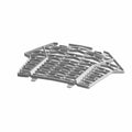 Gloss black front fascia grille with angular vented pattern for Polaris RZR models.