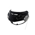 Glossy Onyx Black motorcycle outer fairing with integrated clear windshield and vent openings.