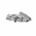 Gray molded plastic motorcycle dash panel with mounting holes and contoured design.