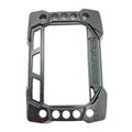 Black rectangular Polaris gauge bezel with angular edges and multiple mounting holes.