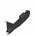 Matte black lower left trim piece with angular design and mounting holes for Polaris UTV.