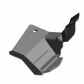 Door Latch Cover Left Black by Polaris