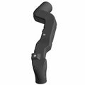 Black curved plastic front duct intake tube with mounting points for Polaris Ranger XD 1500 models.