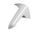Glossy black curved lower fairing panel with smooth aerodynamic design for motorcycle left side.