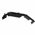 Black molded plastic front upper floor panel with angled edges and mounting holes for Polaris RZR 200 UTV.