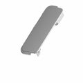 Matte gray plastic lower fairing vent door with smooth rectangular shape and integrated mounting tabs.