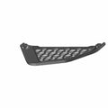 Black plastic left side storage plate cover with vented lattice design for Polaris UTV.