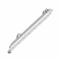 White plastic front left glass guide for Polaris Ranger with mounting brackets and ribbed reinforcement.