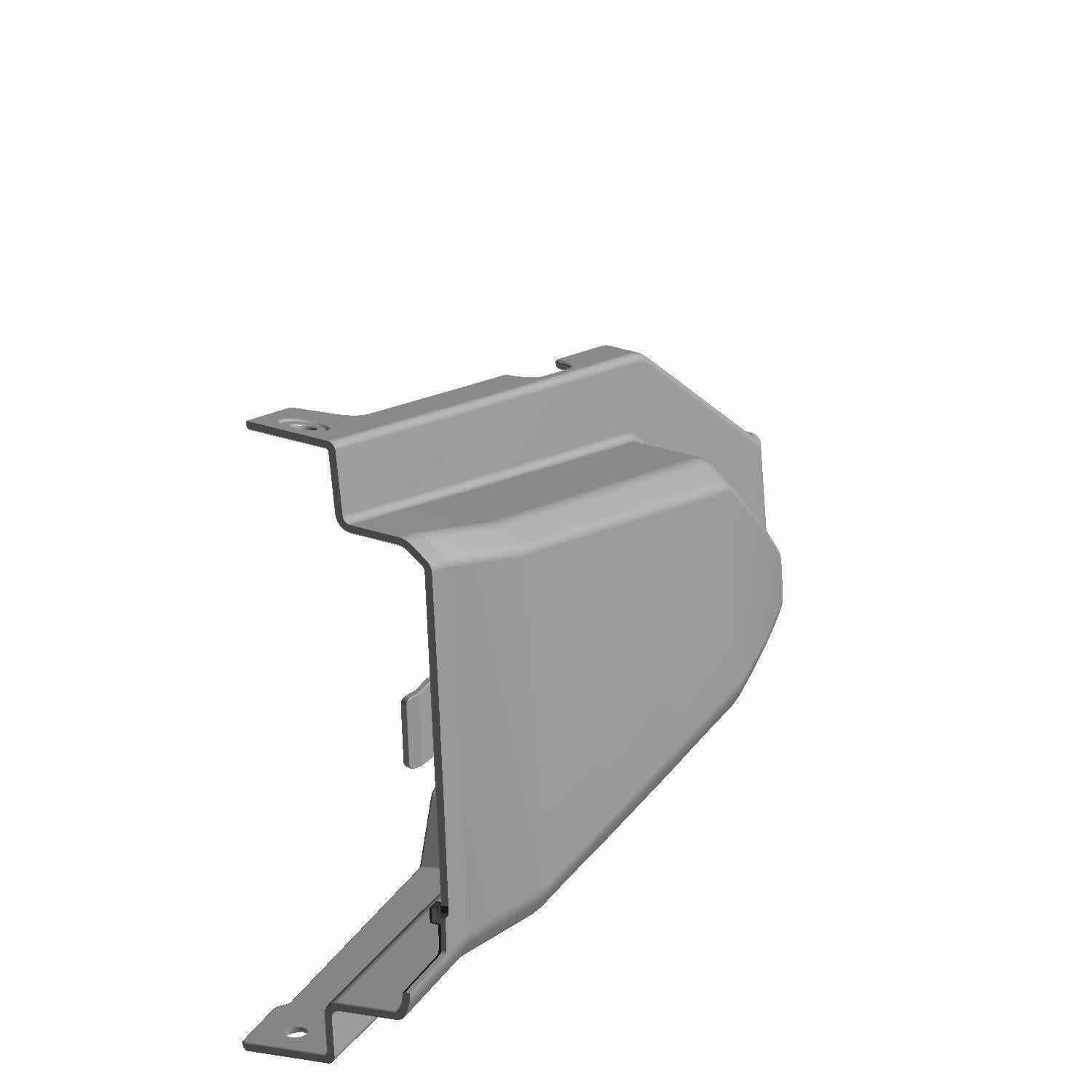 Black molded plastic ROPS pillar cover for left side of Polaris Northstar UTV frame.
