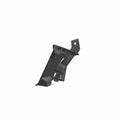 Black molded plastic right front inner fender flare with mounting points for Polaris UTV.