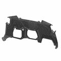 Matte black rugged plastic dash panel with textured surface and multiple mounting points.