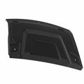 Matte black center hood panel with angular contours and mounting holes for Polaris UTV.