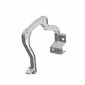 Black metal dash support bracket with angular contours and mounting holes designed for Polaris Ranger XD 1500 right side.