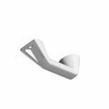 Black plastic grab handle with mounting holes, angled ergonomic design for offroad vehicles.