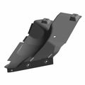 Matte black plastic right side closeoff panel with mounting tabs and screw holes for Polaris UTV.