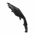 Storm gray angular front fender for Polaris RZR with mounting points and molded plastic design.