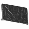 Matte black rectangular roof panel with reinforcing ribs and mounting holes for Polaris UTV.