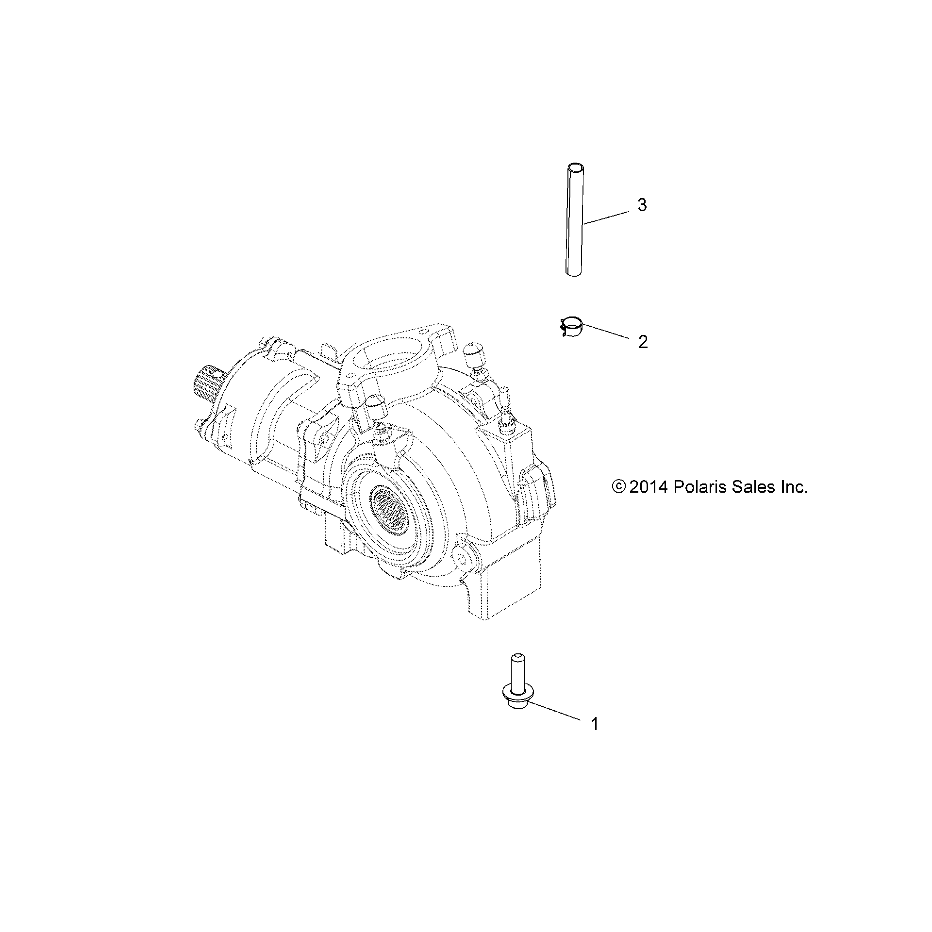 An Image of a Genuine Polaris Parts Schematic Diagram showing the schematic - DRIVE TRAIN: GEARCASE MOUNTING FRONT - 2019 POLARIS SPORTSMAN TOURING XP 1000