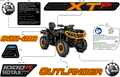 BODY - FEATURE DECALS - 2026 CAN AM OUTLANDER MAX 1000R 4X4 XT P - MINERAL GRAY SATIN